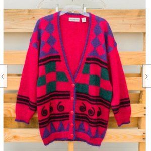 Colorful Geometric Women's Cardigan